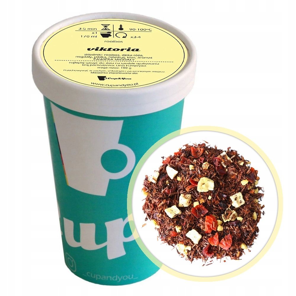Najlepsza sypana liściasta herbata czerwonokrzew Rooibos VIKTORIA 150g