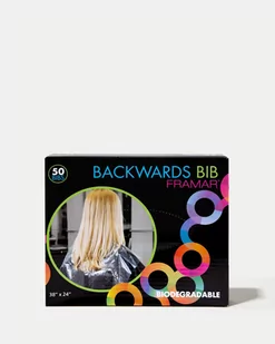 Framar Backwards Bib - Przezroczyste Pelerynki Ochronne 50szt - Fartuchy fryzjerskie - miniaturka - grafika 1