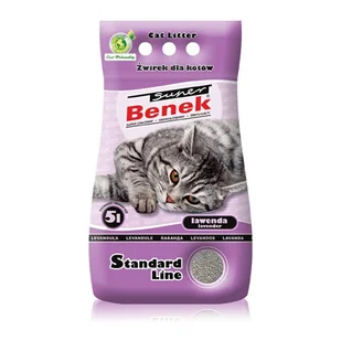 SUPER BENEK Lawenda - Żwirek dla kotów - miniaturka - grafika 1