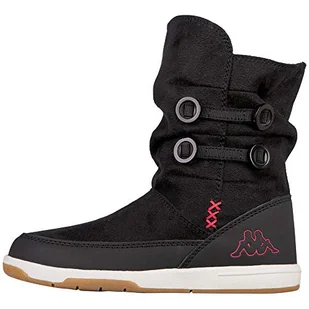 Kappa Damskie sztyblety Cream, Czarny Black Pink 1122, 38 EU - Botki damskie - miniaturka - grafika 1