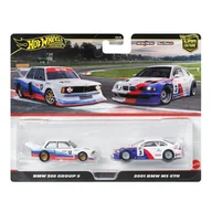Samochody i pojazdy dla dzieci - HOT WHEELS PREMIUM BMW 320 GROUP 5 + 2001 BMW M3 E46 GTR JBK99 - miniaturka - grafika 1