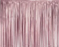 Sylwester - Kurtyna - zasłona na drzwi matowa różowa - 100 x 200 cm - miniaturka - grafika 1