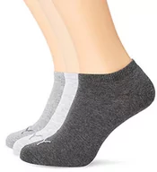 Skarpetki damskie - PUMA Unisex Sneaker Trainer Plain Socks skarpety (3 sztuki), Anthraci/L Mel szary/M Mel szary, 43-46 EU - miniaturka - grafika 1