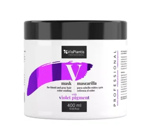 VisPlantis Professional Maska do włosów blond i siwych ochładzająca kolor, 400ml - >>>  <<< - Maski do włosów - miniaturka - grafika 1