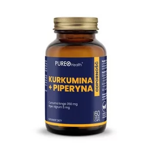 Pureo Health Kurkumina + Piperyna 60 Kapsułek - Stawy, mięśnie, kości - miniaturka - grafika 1
