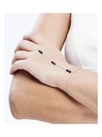 Bransoletki - Pearline Srebrna bransoletka z perłami - miniaturka - grafika 1