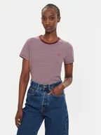 Koszulki i topy damskie - Levi's® T-Shirt Perfect 39185-0350 Bordowy Regular Fit - miniaturka - grafika 1