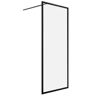 Kabiny prysznicowe - Kabina Walk-in Contour 88x200 transparentna profil czarny Sealskin - miniaturka - grafika 1