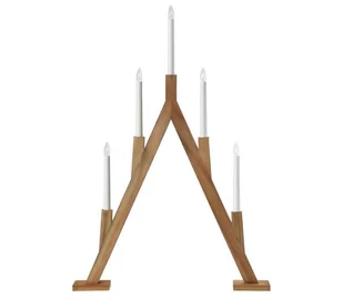 Markslöjd 706161 - Świecznik bożonarodzeniowy BJURFORS 5xE10/3W/230V brązowy - Ozdoby bożonarodzeniowe - miniaturka - grafika 1
