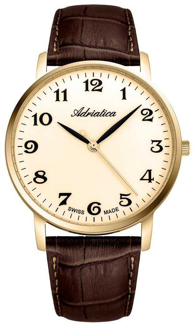 Zegarek męski Adriatica A1287.1221QN brązowy