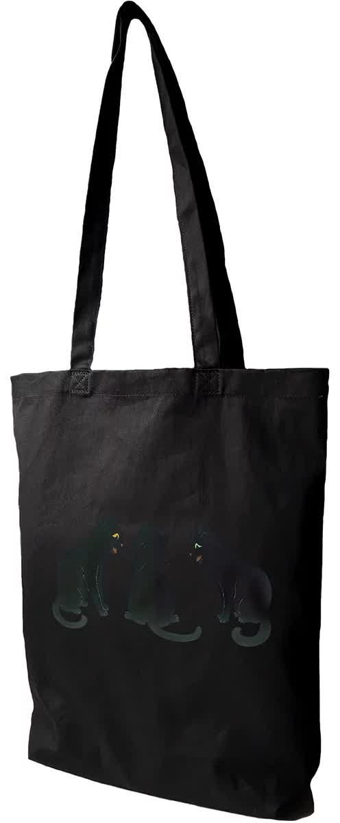 Torba bawełniana Czarne koty na śniegu Louis Wain