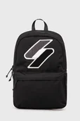 Plecaki - Superdry Plecak męski kolor czarny duży z aplikacją - miniaturka - grafika 1