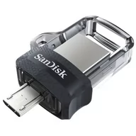 Nośniki danych - Sandisk Ultra Dual m3.0 pamięć USB 64 GB USB Type-A / Micro-USB 3.2 Gen 1 (3.1 Gen 1) Czarny, Srebrny, Przezroczysty, Nośnik Pendrive USB - miniaturka - grafika 1