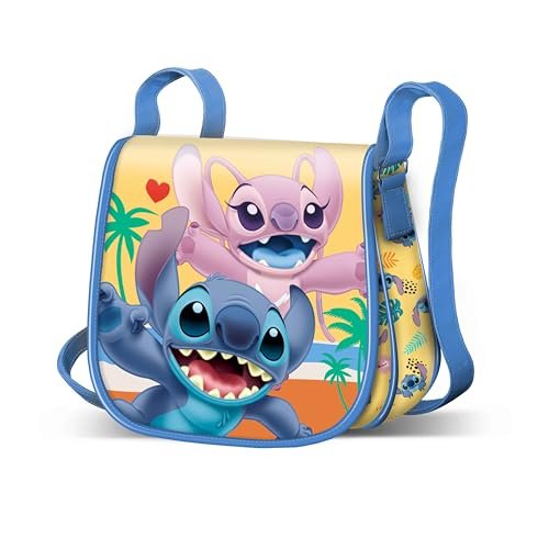 Disney Unisex dziecięca mini torba na ramię, niebieska lilo i ścieg, Niebieski Lilo i Stitch