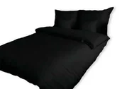 Pościel - Pościel 160x220 czarna 27 Jednobarwna - miniaturka - grafika 1