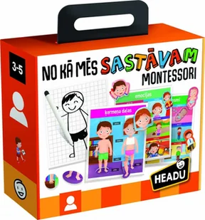 Tactic HEADU Montessori educative game How We Are Made In Latvian lang. - Gry planszowe - miniaturka - grafika 1