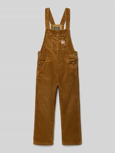 Ogrodniczki z detalem z logo - Spodnie i spodenki dla chłopców - miniaturka - grafika 1