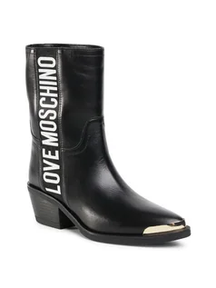 Botki damskie - Love Moschino Botki JA21415G0BJA0000 Czarny - grafika 1