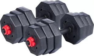 Zestaw hantli regulowanych sztanga UMBRO 20kg 19el - Sztangi - miniaturka - grafika 3