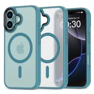 Etui i futerały do telefonów - Etui TECH-PROTECT MagMat MagSafe do Apple iPhone 16 Turkusowy - miniaturka - grafika 1