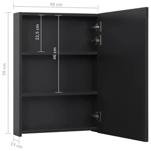 Lumarko Szafka łazienkowa z lustrem i LED, 50x13x70 cm - Szafki łazienkowe - miniaturka - grafika 10