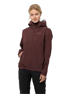 Jack Wolfskin Kurtka przeciwdeszczowa w kolorze czerwonym - Kurtki i kamizelki sportowe damskie - miniaturka - grafika 1