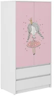 Szafy i szafki dla dzieci - Szafa dziecięca B-9 KSIĘŻNICZKA - miniaturka - grafika 1