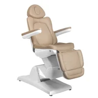 Fotele kosmetyczne - ACTIVESHOP FOTEL KOSMETYCZNY ELEKTR. AZZURRO 870 3 SILN. CAPPUCCINO AS_109079 - miniaturka - grafika 1