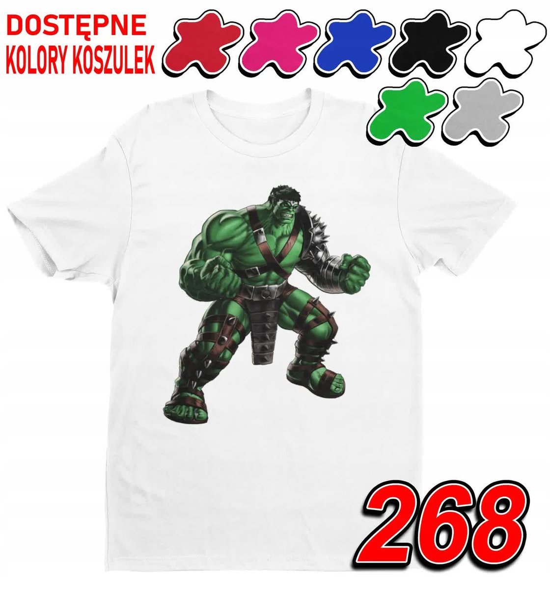 Dziecięca Koszulka T-Shirt Z Nadrukiem Avengers Hulk Marvel -M 134-140