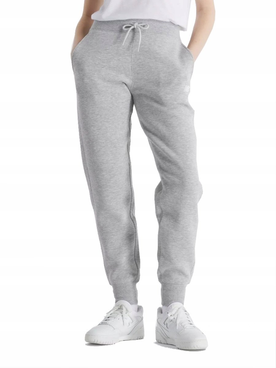 SPODNIE damskie NEW BALANCE WP43805AG dresowe joggery szare sportowe XS XS