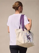 Torebki damskie - Reserved - Płócienna torebka shopper - złamana biel - miniaturka - grafika 1