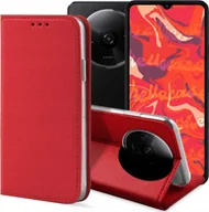 Etui i futerały do telefonów - Hello Case ETUI Z KLAPKĄ DO XIAOMI REDMI A3 CZERWONE ZAMYKANE MAGNETYCZNE KABURA FLIP - miniaturka - grafika 1