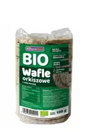 Ciastka - WAFLE ORKISZOWE PEŁNOZIARNISTE Z SOLĄ MORSKĄ BIO 100 g - NATURAVENA - miniaturka - grafika 1