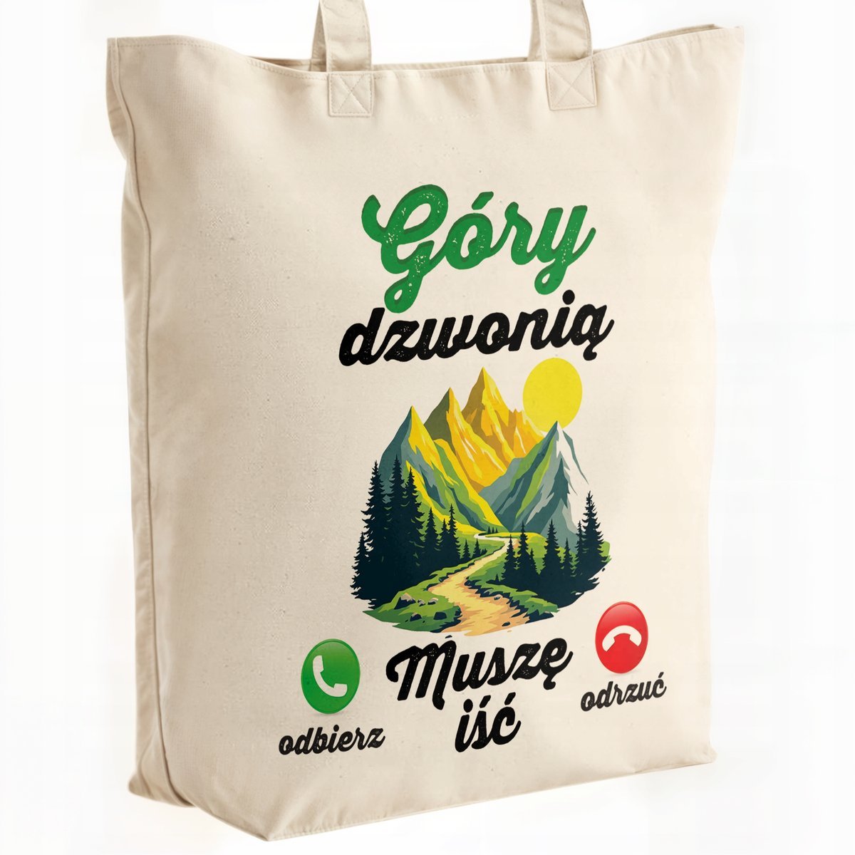 Torba bawełniana premium Góry Dzwonią Zabawny Prezent