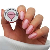 Lakiery hybrydowe - Semilac Baza Kauczukowa Bb Base Rose 7ml lakier hybrydowy do paznokci - miniaturka - grafika 1