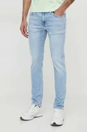 Spodnie męskie - Pepe Jeans jeansy męskie kolor niebieski - miniaturka - grafika 1