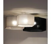 Lampy sufitowe - Duolla - Żyrandol natynkowy ROLLER TRIO HEX 3xE27/15W/230V czarny/szary/biały - miniaturka - grafika 1
