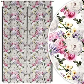 Zasłony - ZASŁONY GOTOWE 2 SZT KOMPLET ZASŁON PARA 70X250 TUNEL ZASŁONA WZÓR 010 - miniaturka - grafika 1