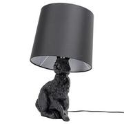 Lampy stojące - King Home Lampa stołowa RABBIT - czarna - miniaturka - grafika 1