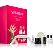 Zestawy do manicure i pedicure - Semilac Zestaw Do Hybryd Led 36W Try Me + Kolor - miniaturka - grafika 1