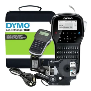 Drukarka etykiet DYMO LabelManager LM 280 180DPI do 12mm / PC / USB / z taśma D1 45013 i walizka w zestawie - Drukarki kart i etykiet Drukarka etykiet DYMO LabelManager LM 280 180DPI do 12mm / PC / USB / z taśma D1 45013 i walizka w zestawie - Drukarki kart i etykiet - miniaturka - grafika 1