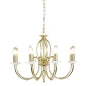 Lampy sufitowe - Elstead Lighting Aegean 8Lt Chandelier Polished Brass AG8 POL BRASS Elstead lampa wisząca stylowa świecznikowa AG8 POL BRASS ) - miniaturka - grafika 1