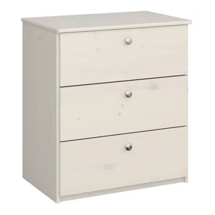 Biała niska komoda dziecięca z drewna sosnowego 64x72 cm Memphis – Tvilum - Komody dla dzieci - miniaturka - grafika 1