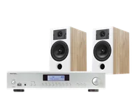 Zestawy stereo - Rotel A12 MKII (srebrny) + Diva 3 (dąb) - miniaturka - grafika 1
