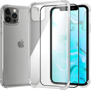 Hello Case ETUI PANCERNE DO APPLE IPHONE 12 PRO CASE SILIKON ANTI SHOCK SZKŁO - Etui i futerały do telefonów - miniaturka - grafika 1
