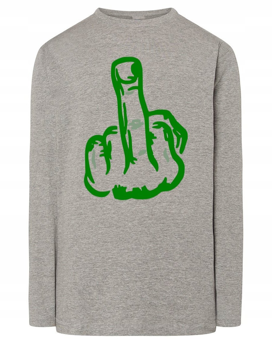 Longsleeve nadruk środkowy palec FUCK U r.5XL