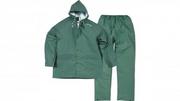 Odzież robocza - Delta Plus Komplet przeciwdeszczowy XL bluza + spodnie poliestru powlekanego PVC zielony EN304VEXG2 EN304VEXG2 - miniaturka - grafika 1