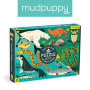 Puzzle - Mudpuppy Puzzle dwustronne Drapieżniki lądowe i wodne 100 elementów 6+ - miniaturka - grafika 1