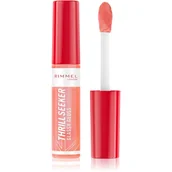 Balsamy do ust - Rimmel Thrill Seeker błyszczyk do ust z aplikatorem 250 Peachy Vibes 10ml - miniaturka - grafika 1