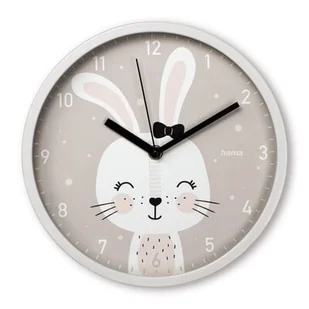Zegar HAMA Lovely Bunny Biało-szary - Zegary - miniaturka - grafika 1